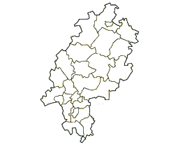 Karte von Hessen