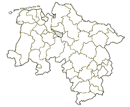 Karte von Niedersachsen